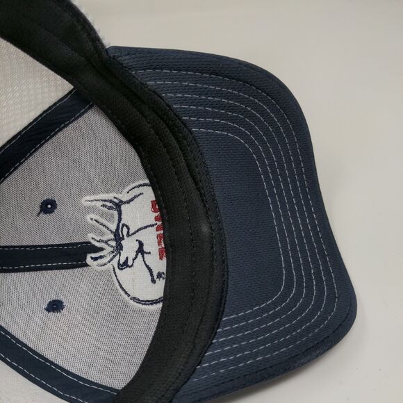 RMEF Rocky Mountain Elk Foundation Slideback Hat Blue OSFM Embroidered Logo - Picture 10 of 11